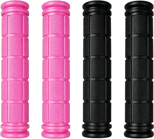 Miniatura 20 de 2 pares de puños/mangos para manillar de bicicleta con empuñaduras de hongo para bicicletas BMX/de carretera/de montaña
