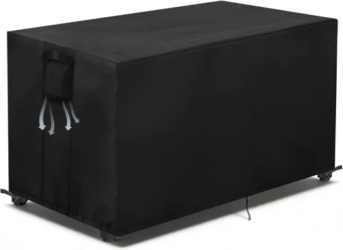 Miniatura 9 de TheElves Cubierta para hoguera de mesa, 28 pulgadas, rectangular, impermeable, resistente para BAIDE HOME Ciays Vaztrlus Senjoys para hogueras