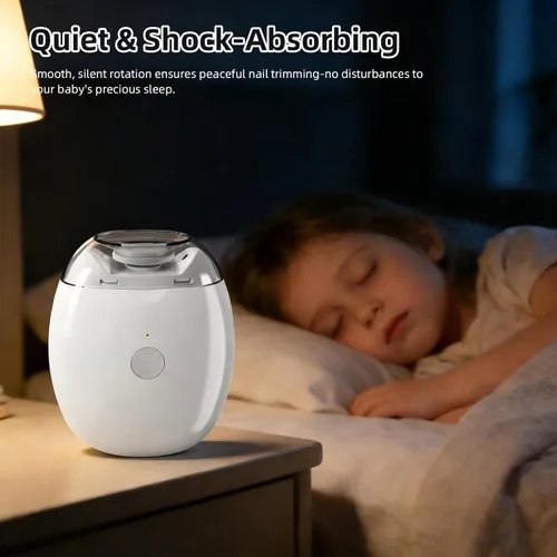 Miniatura 7 de Amoladora de uñas automática universal, molinillo de uñas automático, amoladoras inteligentes de uñas, bajo ruido, con luz LED y 3 velocidades