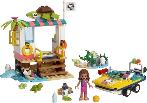 Miniatura 2 de LEGO Friends Turtles Rescue Mission 41376 Kit de construcción de rescate con minifigura Olivia y tortugas de juguete, incluye vehículo de rescate