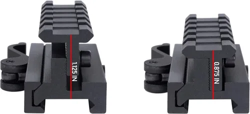 Miniatura 2 de Monstrum Lockdown Series - Soporte elevador Picatinny de altura ajustable con liberación rápida 2.5 pulgadas