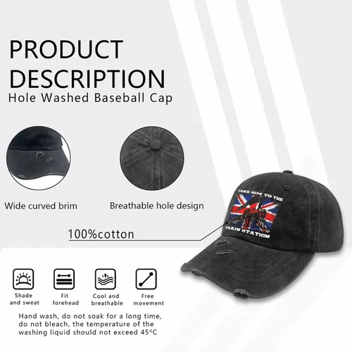Miniatura 7 de Hats Take Him to The Train Station Dad Hats, Graphic Hat for Men