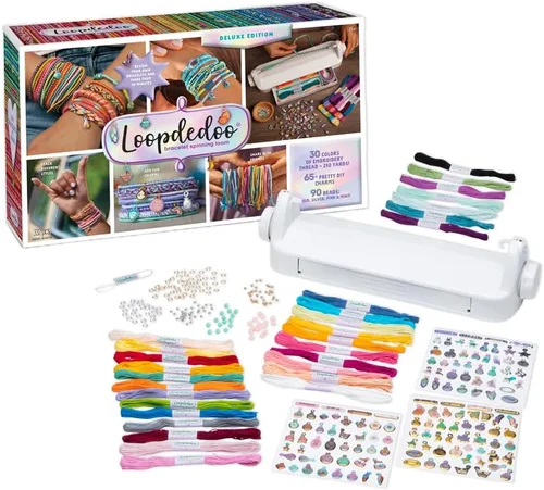 Miniatura 9 de Colorspin - Kit eléctrico para hacer pulseras de la amistad, haz pulseras en minutos para cumpleaños y regalos de amistad, haz 15 pulseras, diseño