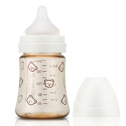 Miniatura 12 de Grosmimi Biberón PPSU, libre de BPA (6oz Bear_Pure Gold)