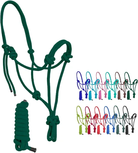 Miniatura 9 de Resistance Halter de cuerda ajustable de nailon liso con plomo a juego de 6 pies