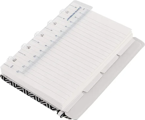 Miniatura 4 de Filofax B115070U Cuaderno recargable, tamaño de bolsillo, 112 páginas móviles a rayas. Incluye 4 índices (uno con bolsillo), marcador de página