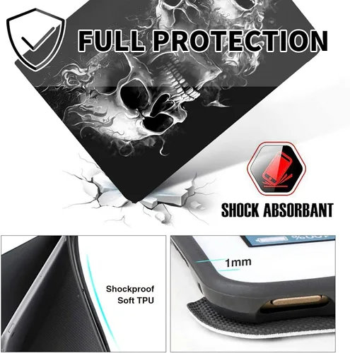 Miniatura 28 de Funda para tablet Fire 7 (12ª generación, versión 2022), delgada, a prueba de golpes, delgada, de piel sintética, con función de apagado/encendido