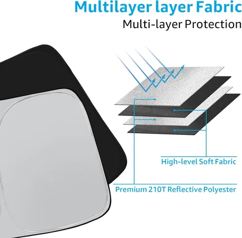 Miniatura 674 de Proadsy Parasol plegable para parabrisas delantero 2026, ajuste personalizado, accesorios para CRV SUV LX EX EX-L EX-L Navi Touring 2017-2022