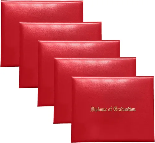 Miniatura 24 de Gradplaza Cubierta de diploma para certificado de 8.5 x 11 pulgadas impreso "Diploma de graduación" negro soporte para diploma liso para escuela