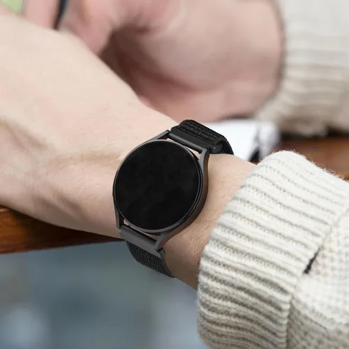 Miniatura 6 de Correa de nailon compatible con Garmin Venu 3S / Venu 4 1.614 in / Venu 2S / Vivoactive 4S / Vivomove 3S Correa de reloj ajustable de nailon suave