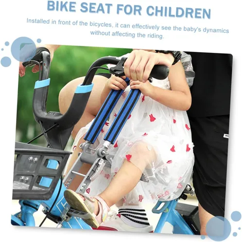 Miniatura 2 de 1 asiento de bicicleta montado en la parte delantera y diseño seguro adecuado para niños para paseos familiares