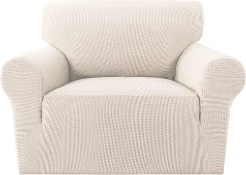 Miniatura 33 de MeilleMaison Funda elástica para silla reclinable, funda para sofá de 1 pieza con parte inferior elástica, lavable, protector de muebles Negro