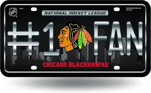 Miniatura 23 de NHL #1 - Placa de matrícula metálica para ventilador