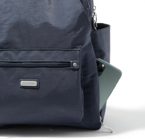 Miniatura 78 de Baggallini Mochila todo el día para mujer con pulsera de teléfono RFID, Negro, talla única