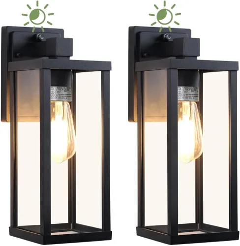 Miniatura 8 de LITFIT Iluminación exterior de 12.5 pulgadas del anochecer al amanecer, luces de garaje al aire libre para montaje en pared, luces de porche