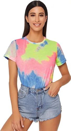 Miniatura 6 de Verdusa - Camiseta de manga corta para mujer teñido anudado