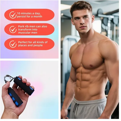 Miniatura 2 de Juego de fortalecimiento de agarre RyanDesign - 2 ejercitadores de mano de espuma suave para alivio de artritis, túnel carpiano y entrenamiento