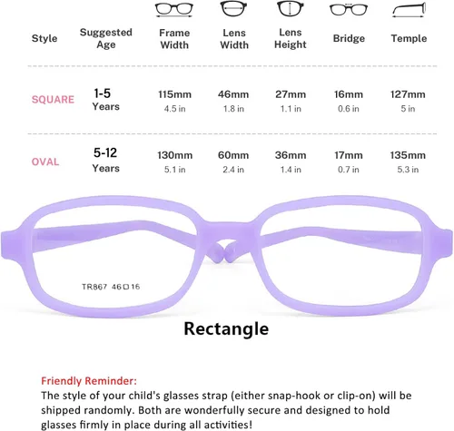 Miniatura 6 de AQWANO Children Optical Glasses Frame tr90 Flexible Bendable One-piece Safe Eyeglasses Girls Boy