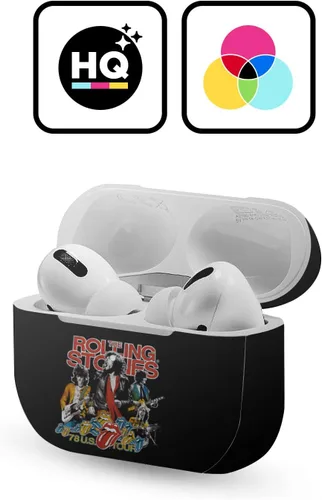 Miniatura 2 de Head Case Designs Calcomanía de vinilo con licencia oficial de The Rolling Stones Band Art compatible con Apple AirPods Pro