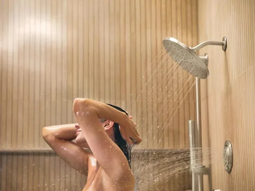 Miniatura 5 de Moen 3887EPBN - Ducha de mano moderna de rendimiento ecológico con barra deslizante de 30 pulgadas y manguera de metal de 69 pulgadas, níquel