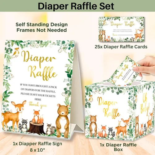 Miniatura 4 de 153 invitaciones para baby shower del bosque para niños y niñas con sobres, tarjetas de agradecimiento para bebés, tarjetas de solicitud de libros