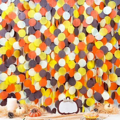 Miniatura 24 de Decoración para fiestas: telón de fondo amarillo degradado y papel de seda para cumpleaños, baby shower y más