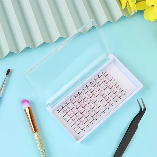 Miniatura 6 de Extensiones de pestañas postizas con purpurina, pestañas postizas para extensiones de pestañas, rizo D, pestañas para cosplay, pestañas