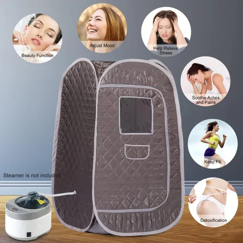 Miniatura 5 de Smartmak Tienda de Sauna de Vapor Portátil, Sala de Spa Plegable de Cuerpo Completo para Una Persona para Terapia de Desintoxicación Sin Vaporizador