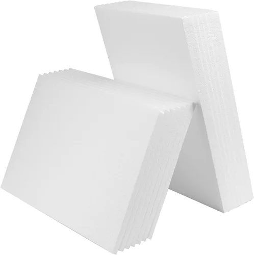 AMZQNART Bloque de espuma para manualidades, bloques rectangulares de poliestireno expandido de 0.5 pulgadas de grosor de 17 x 11 pulgadas, paquetes