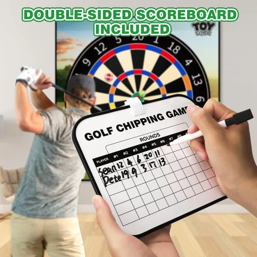 Miniatura 5 de TOY Life Alfombrilla de Juego de Golf Chipping para Interiores y Exteriores, Juegos para Adultos y Familias, Niños, Equipo de Juego al Aire Libre