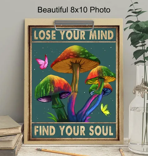 Miniatura 4 de Póster de Lose Your Mind Find Your Soul - Decoración psicodélica de habitación - Decoración psicodélica de habitación - Obra de arte hippie