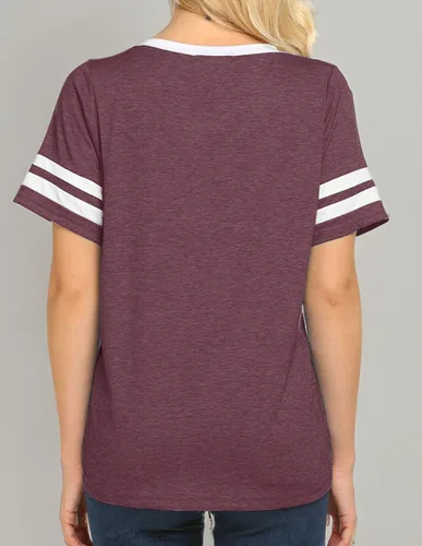 Miniatura 5 de OMSJ - Camisetas de manga corta para el verano para mujer