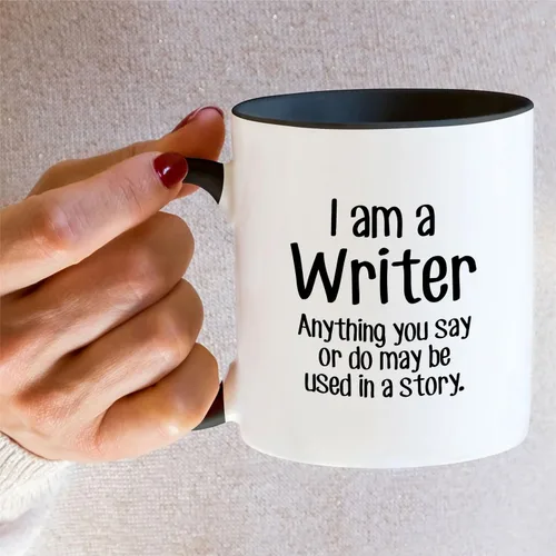 Miniatura 5 de Retreez Taza divertida - Soy un escritor, cualquier cosa puede ser utilizada en una historia, 11 Oz Tazas de café de cerámica - Taza graciosa