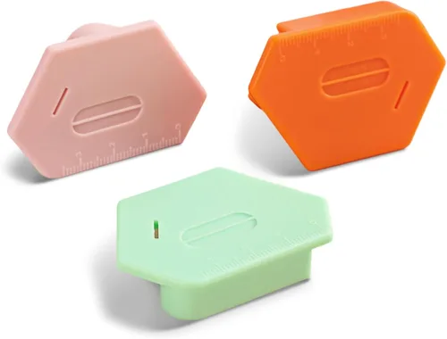 Guía de costura magnética para máquina de coser, 3 piezas, guía de dobladillo poligonal multifuncional con escala, accesorios y suministros de