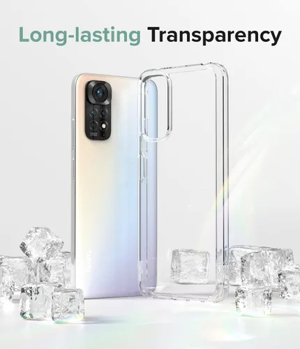 Miniatura 3 de Ringke Fusion - Funda compatible con Redmi Note 11/11S 4G (6.43 pulgadas), parte trasera dura transparente a prueba de golpes, funda protectora