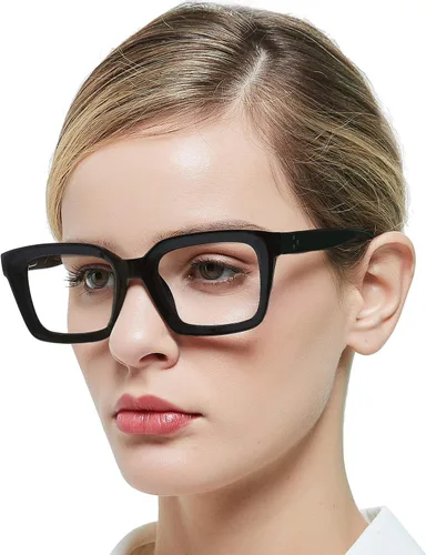 MARE AZZURO Gafas de Lectura para Mujeres Elegantes Lentes de Lectura Duraderas 0 1.0 1.25 1.5 1.75 2.0 2.25 2.5 2.75 3.0 3.5 4.0 5.0 6.0 (Negro,