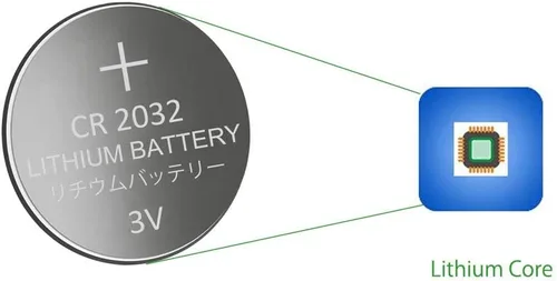 Miniatura 5 de Baterías CR2032, paquete de 100, 3V Celda de monedas de alta capacidad de 220 mAh, larga duración