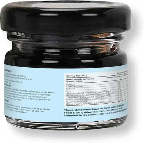 Miniatura 8 de Mars Himalayan Organic Shilajit Resina Resina natural procedente del Himalaya Apoya la vitalidad, la energía y el bienestar general 0.53 oz