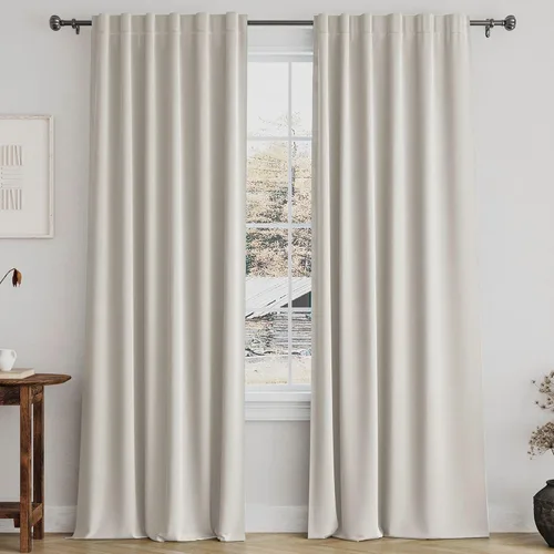 Miniatura 78 de Turquoize Cortinas Opacas para Tratamiento de Ventana con Trabillas Traseras para Sala de Estar/Dormitorio, Tratamientos de Ventana con Aislamiento