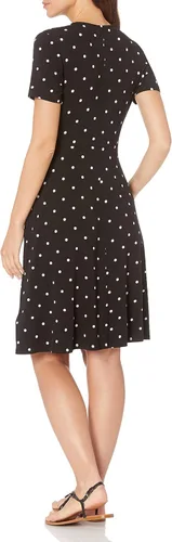Miniatura 3 de Tienda Essentials - Vestido de manga corta para mujer, estilo cruzado falso