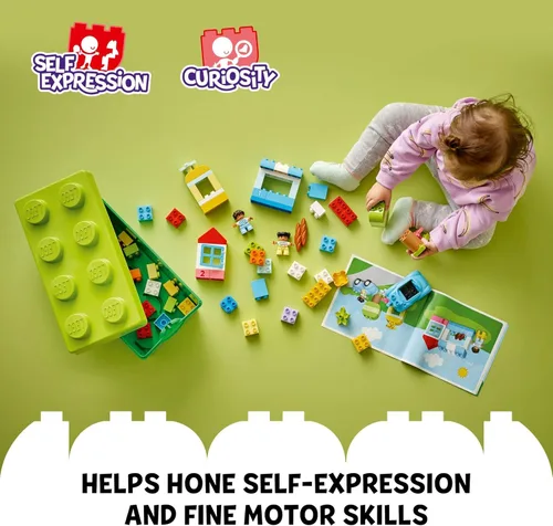 Miniatura 5 de LEGO DUPLO 10913 - Caja de ladrillos clásica con caja de almacenamiento, gran juguete educativo para niños pequeños de 18 meses y más, nuevo 2020