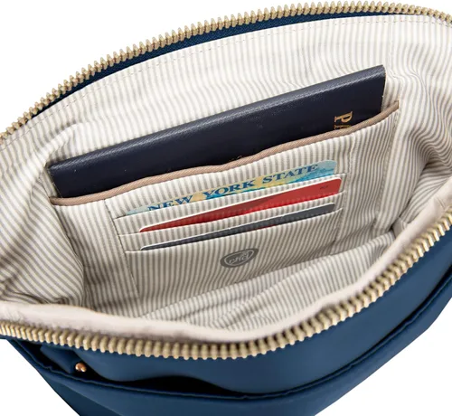 Miniatura 4 de Travelon Bolso cruzado convertible a medida antirrobo para mujer, Zafiro, talla única , Travelon Bolso cruzado convertible a medida antirrobo