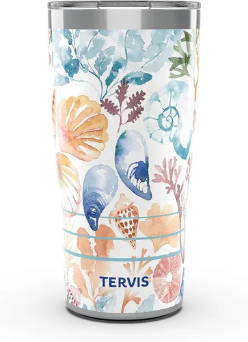 Miniatura 43 de Tervis Traveler - Vaso aislado de triple pared Sara Berrenson de algas marinas profundas mantiene las bebidas frías y calientes, 20 onzas, acero