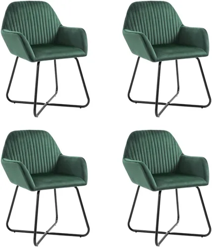Miniatura 10 de Dining Chair Set of 2 Cream Velvet Upholstered Chairs with Sturdy Steel Frame and Ergonomic Design for Dining Room Kitchen and Living Room Cream a