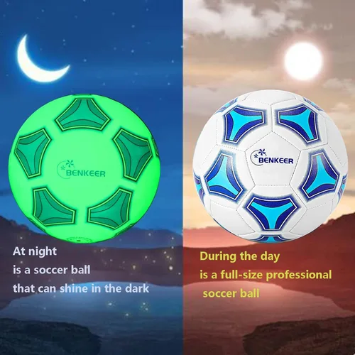 Miniatura 3 de Balones de fútbol que brillan en la oscuridad, tamaño 3/4/5, regalos de fútbol para niños, jóvenes y adultos, pelotas de fútbol tradicionales..