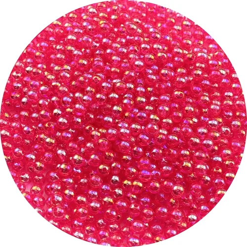 Miniatura 26 de 2000 cuentas redondas acrílicas de 0.157 pulgadas (0.157 in), cuentas espaciadoras de colores AB con agujero para bricolaje, pulseras, collares