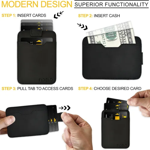Miniatura 5 de Fidelo Leather and Minimalist Wallet for Men