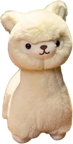 Miniatura 9 de Peluche de alpaca, lindos juguetes de peluche de alpaca, peluches esponjosos, regalo de peluche de llama para niños y amantes en Navidad, Marrón