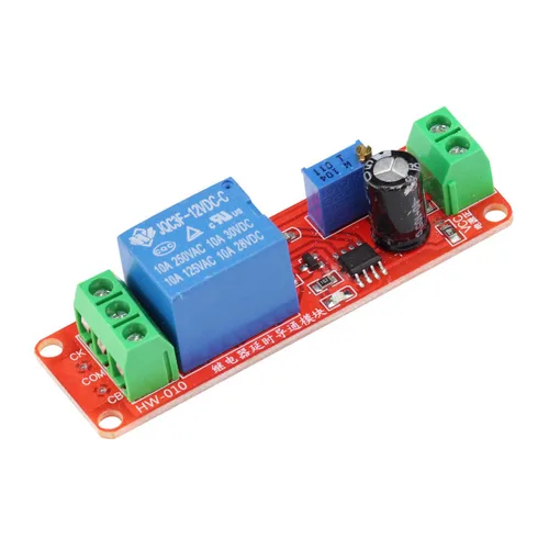 Miniatura 5 de 3 unids NE555 DC 12V 0-10 segundos temporizador de retardo ajustable relé interruptor módulo convertidor corriente constante para sistema de control