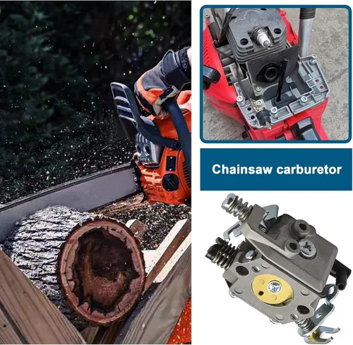 Miniatura 3 de SING F LTD Repuesto de carburador para motosierra 503281320 502100303 502100302 compatible con Husqvarna 40 45 240EPA 240R 245R 245R Kit de repuesto